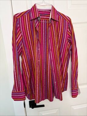 Robert Graham 15 1/2 silk collared shirt